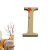 3D Acrylic Alphabet Self-Adhesive Wall Decals, Light Gold view 4