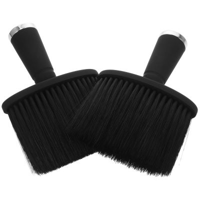 Neck Dusting Brushes, 2-Piece Plastic Set for Hair Salons