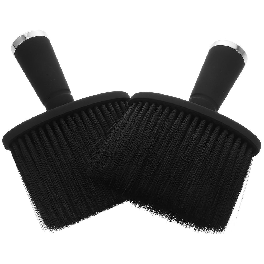 Neck Dusting Brushes, 2-Piece Plastic Set for Hair Salons