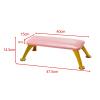 TISHITA Nail Armrest, Pink with Gold Legs view 3
