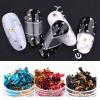 ROCKPOEM 2-Piece Gold Leaf Nail Art Flakes, Silver and Gold Aluminum Glitter for Manicure view 2