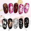 ROCKPOEM 2-Piece Gold Leaf Nail Art Flakes, Silver and Gold Aluminum Glitter for Manicure view 4