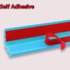 Rubber Wall Corner Protector, 16.4 ft, L-Shaped, Self-Adhesive, Red view 2