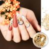 ROCKPOEM Gold Leaf for Nail Art, 3D Gold and Silver Nail Foil Flakes view 4