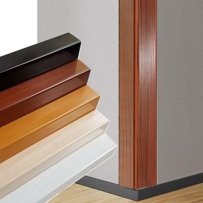 PVC Corner Protector with Wood Grain, L-Shape, Mahogany, 100 cm (39 in)