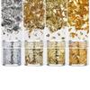ROCKPOEM 4 Bottles Gold Leaf, Gold Flakes, Glitter, Sequins for DIY Projects, Resin, Nail Design and Jewelry Making view 1