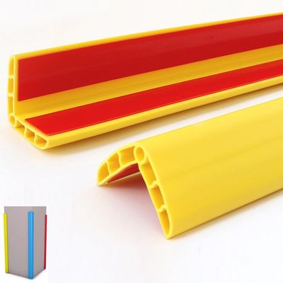 Rubber Wall Corner Protector, L-Shape, 99.1 cm, Yellow