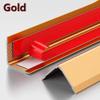 Self-Adhesive L-Shaped Wall Corner Protector, Gold, 150 x 3 cm view 2