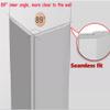 Self-Adhesive L-Shaped Wall Corner Protector, Gold, 150 x 3 cm view 4