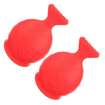 KAILIKETIY Fish-Shaped Silicone Lip Plumper, Reusable, 2-Pack