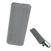 HSTWODE 2-Piece Heat-Resistant Silicone Mat & Storage Sleeve for Hair Styling Tools, Non-Slip Insulating Pad, Gray view 1