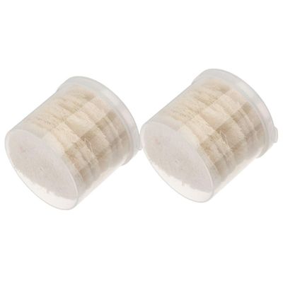 STOBAZA Natural Loofah Sponges, Round, White, 20 Pieces for Facial Cleansing, Gentle Exfoliation and Makeup Removal
