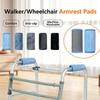 Walker Grip Covers, Soft Flannel, 22 x 15 cm, Blue-B, 3 Pairs view 3