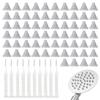 DWNSKR 100-Piece Silicone Shower Head Replacement Nozzles, 4 mm, Gray view 1