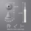 DWNSKR 100-Piece Silicone Shower Head Replacement Nozzles, 4 mm, Gray view 2