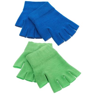 Zerodeko 2 Pairs Fingerless Moisturizing Gloves for Hand Care