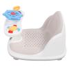 FTVOGUE Baby Bath Seat, Plastic Baby Shower Chair with Temperature Sensor, Wide Seat, 39.1 x 30 cm, Safe Toddler Bath Stool for Infants and Toddlers view 3