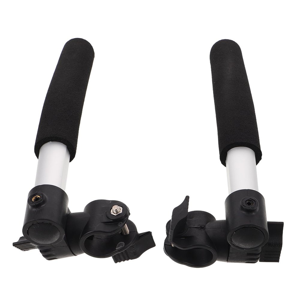 BETOOKY Wheelchair Handle Extensions, Easy Installation, Stainless Steel and Plastic, for Wheelchairs in Elder Care and Hospitals