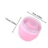 Healifty 2-Piece Baby Powder Puff Container Set, PP, Plush, Large Capacity, One-Hand Operation view 2
