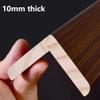 Wood Corner Guard, L-Shaped Wall Edge Protector, Beige, 80 x 2.5 cm view 3