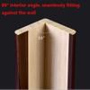 Wood Corner Guard, L-Shaped Wall Edge Protector, Beige, 80 x 2.5 cm view 4