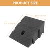 Angoily Portable Plastic Step Ramp with Non-Slip Surface, Black view 2
