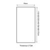 Bathtub Tray and Cover, White Wood Grain, 0.7 cm Thick, 120 x 70 cm view 2