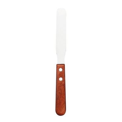 CANIGHT Stainless Steel Hair Removal Spatula with Wooden Handle