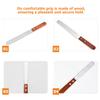 CANIGHT Stainless Steel Hair Removal Spatula with Wooden Handle view 3