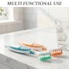 TIDTALEO 2-Piece Professional, Easy-to-Use Denture Cleaning Brush Set with White Portable Case view 3