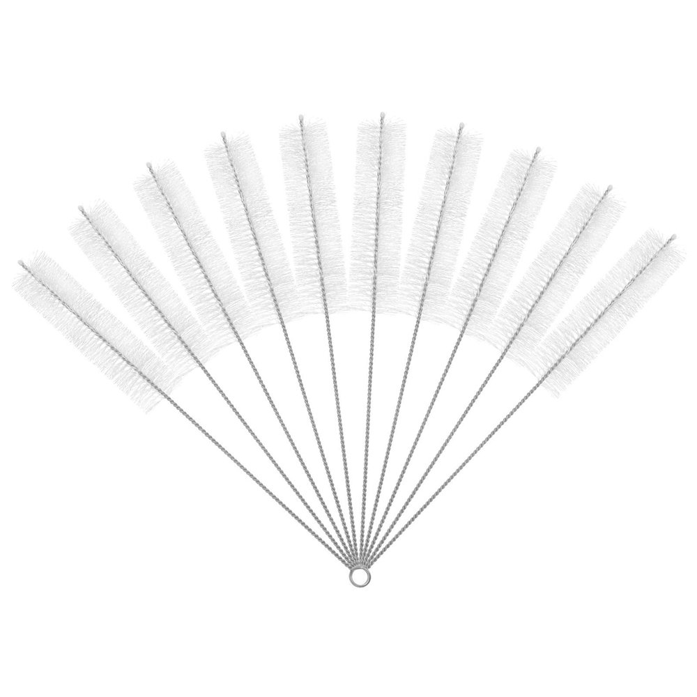 UKCOCO Kettle Spout Cleaning Brushes, 10-Piece Set, Stainless Steel and Nylon, Random Color