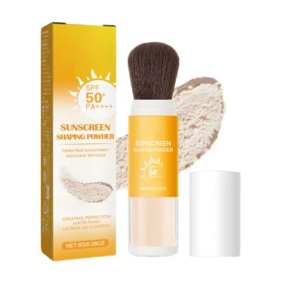 SPF 50 Sun Protection Powder with Built-In Brush for Face and Scalp, #1