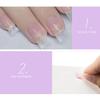 ROMISBABA Nail Extension with Easy Adhesion, 100-Piece Fiberglass Manicure Fiber Set view 4