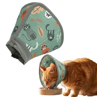 Psxixjsm Cat Cone, Adjustable Soft Recovery Collar for Cats and Small Dogs