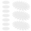 FESTFENDS Beige Acrylic Sunflower Nail Art Display Wheel, 10-Piece Set view 1