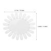 FESTFENDS Beige Acrylic Sunflower Nail Art Display Wheel, 10-Piece Set view 2