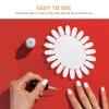 FESTFENDS Beige Acrylic Sunflower Nail Art Display Wheel, 10-Piece Set view 3