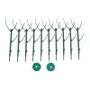 Mingzhe Adjustable Plant Support Stakes for Healthy Vertical Growth Indoors and Outdoors, Green PS Plastic, 5-Pack (10-Pack) view 1