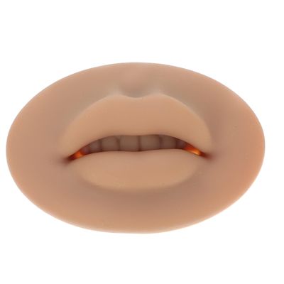 5D Silicone Makeup Practice Face Form in Coffee for Professionals