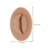 5D Silicone Makeup Practice Face Form in Coffee for Professionals view 2