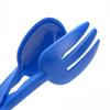 HINTRMENT Portable Plastic Scissor-Style Dog Poop Scooper, Blue view 2