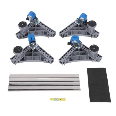 Omquot Multifunctional Height-Adjustable Washing Machine Base with 360° Mobility and Storage