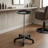 Gralara Rolling Hairdressing Tray Stand with Cup Holder, Height-Adjustable Salon Cart view 3