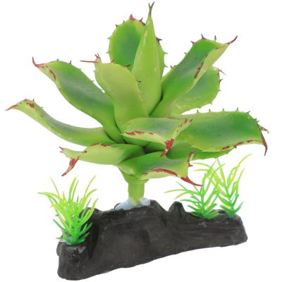 LALAFINA Artificial Resin Decor Plants for Reptile and Aquarium Terrariums