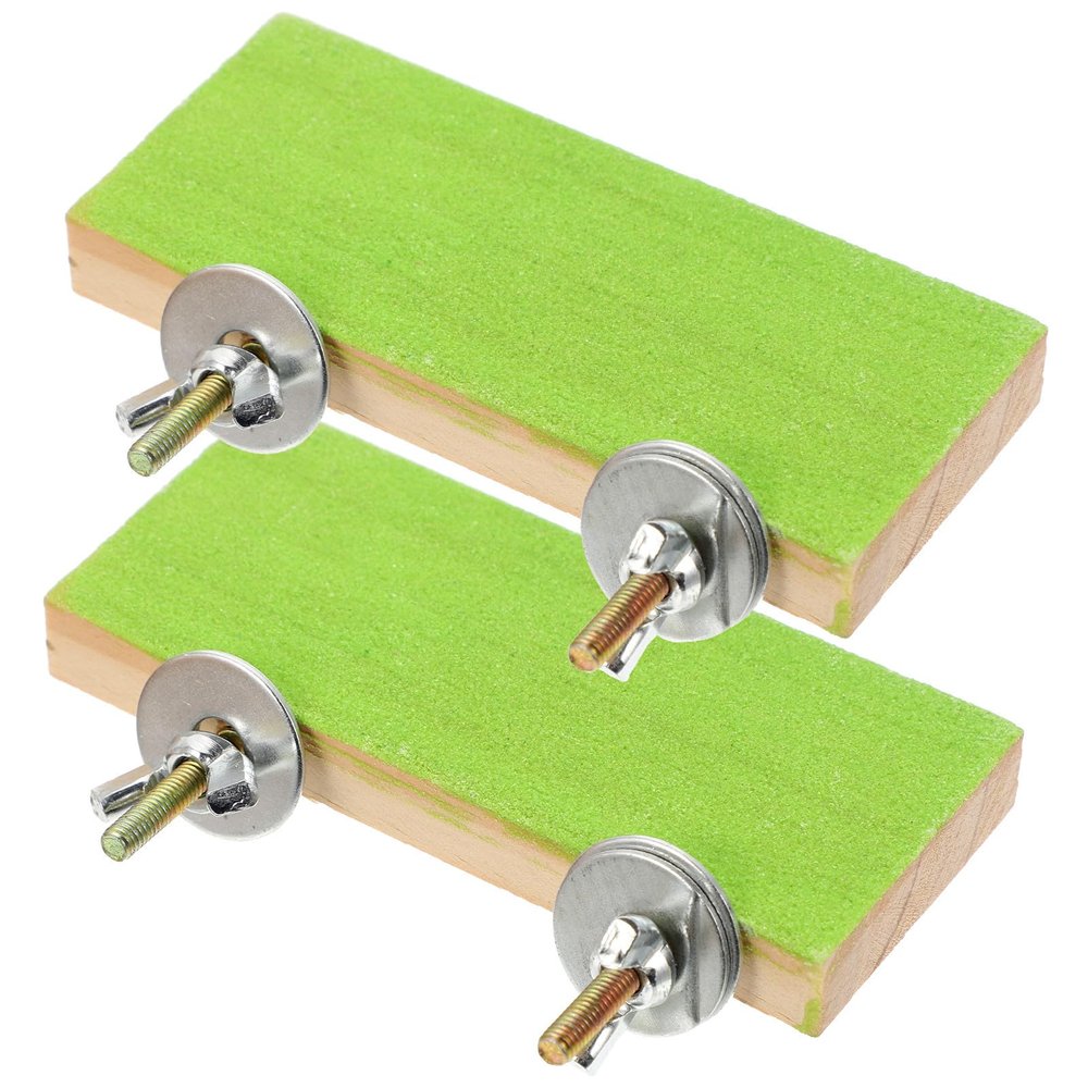 Rectangular Bird Platforms for Birdcages, Green