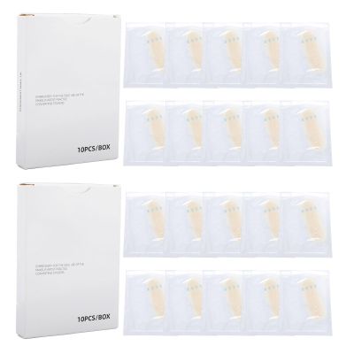 Vistreck 20-Piece Silicone Eyebrow Practice Stickers for Beginners