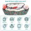 Decor Gift William Morris Floral Cyan Stroller Organizer Diaper Bag with Basket view 4