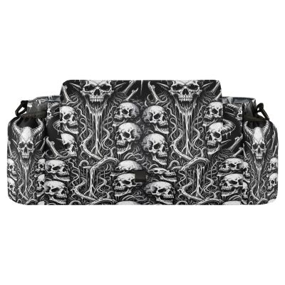 Decor Gift Gothic Skull Black Stroller Organizer Caddy with Cup Holders