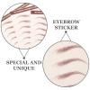 JEWEDECO 3 Sheets Waterproof Eyebrow Stickers, 10 Pairs per Sheet view 3