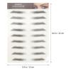 HANABASS 12-Piece Eyebrow Stickers, Water-Transfer Paper with Soybean Ink view 2